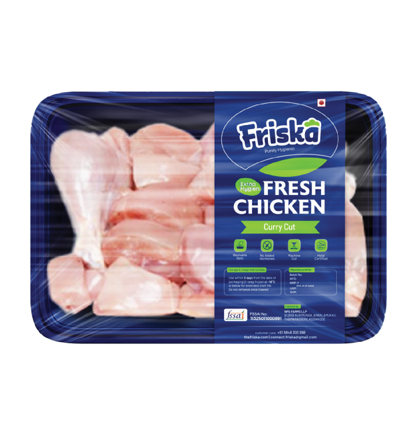 Most Hygienic Chicken in Kerala friska curry cuts